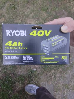 RYOBI 40V 4ah  BATTERY