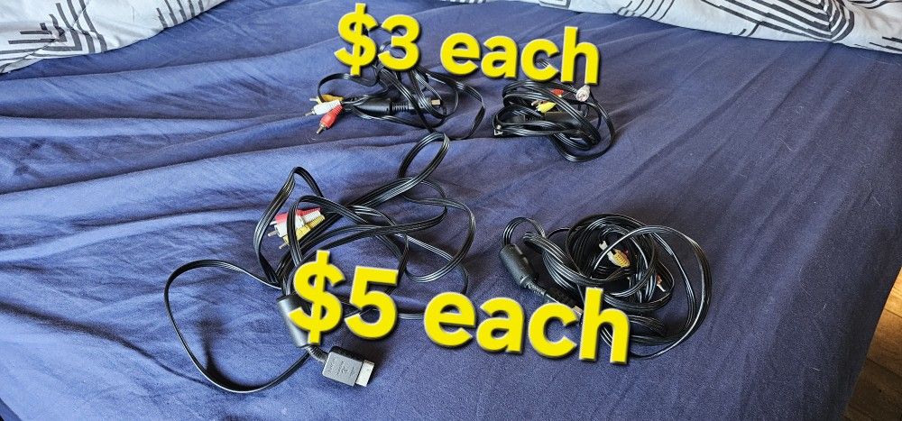 Ps2 Ps1 Sony Av Cables
