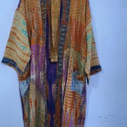 Brand New Tie-Dye Print Kimono 