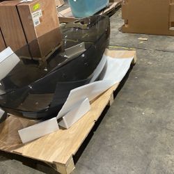 67 Inch Transparent Black Tub 