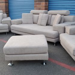 3 Piece Grey Modern Couch Set “WE DELIVER”