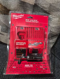 M12 m18 Milwaukee 12v car battery charger