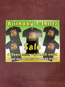 Custom Birthday T-Shirts 