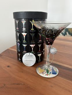 Lolita Martini Collection New Years-tini Glass