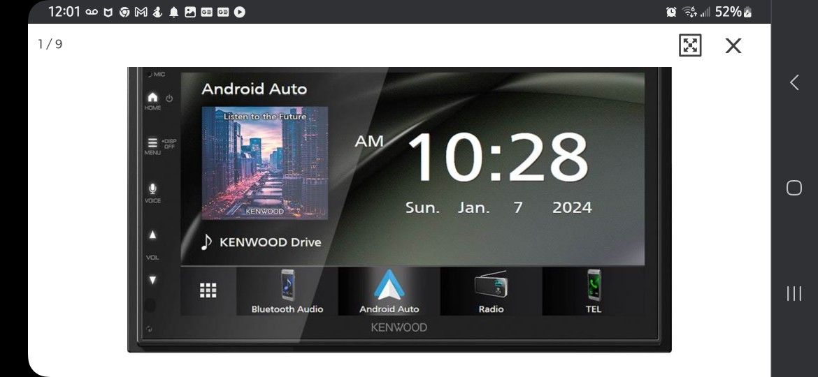 Kenwood Double Din Brand New No Box Dmx4710s