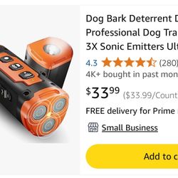 Dog Barking Deterrent Device 