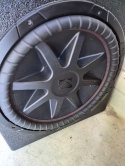 2  15inchKicker Subwoofer in Ported QBomb