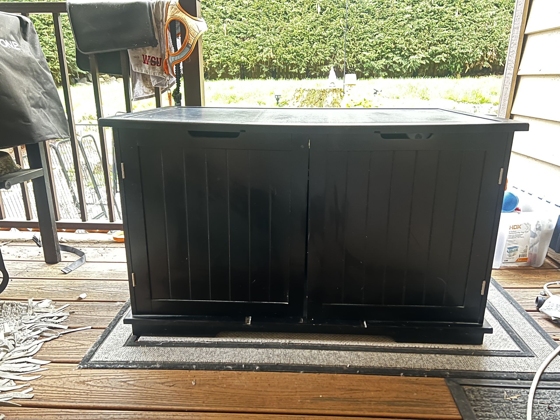 Litter Box Enclosure Cabinet