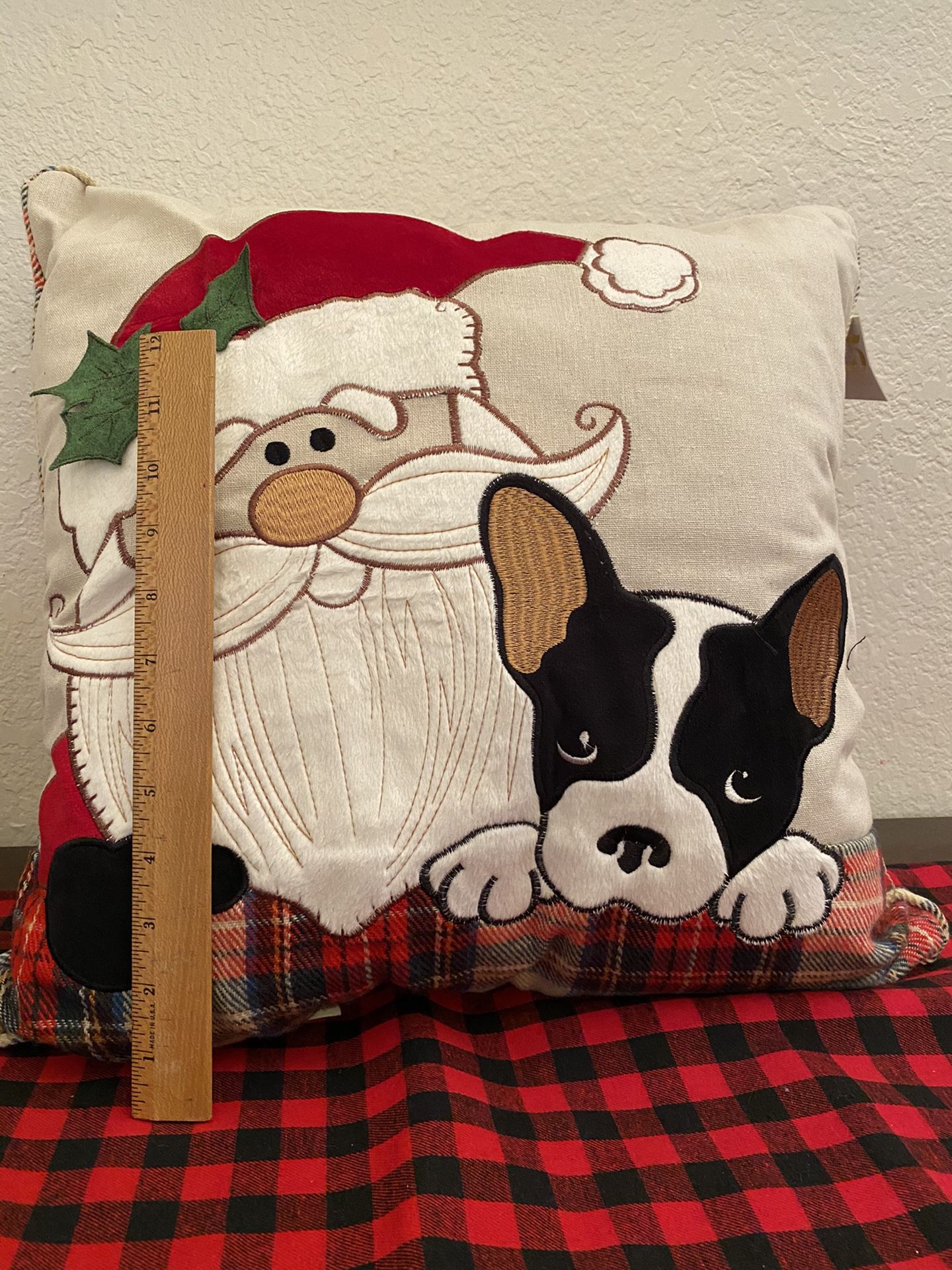 French Bulldog Christmas Pillow