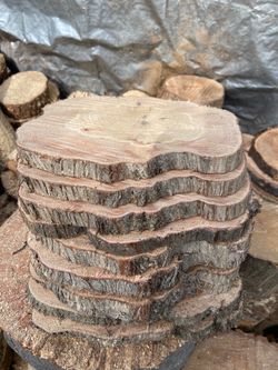 Wood slices (center pieces)