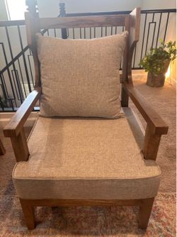 Set of 4 Wooden Accent Chairs
