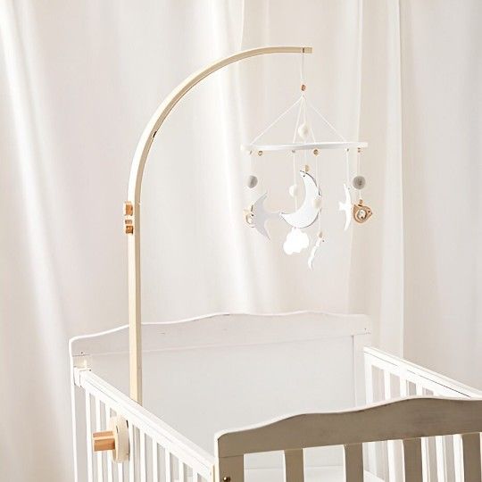 Natural Mobile Holder For Nursery Decor, Infant Toy