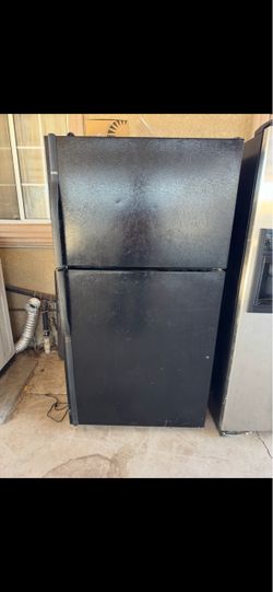 Black Top-Freezer Refrigerator