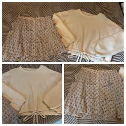 Adorable Sweater And Skirt Outfit, Size Small, Like New Condition