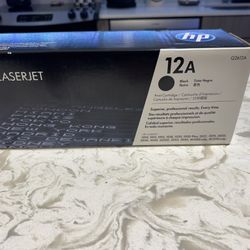 Two HP LaserJet 12A toner cartridges are available