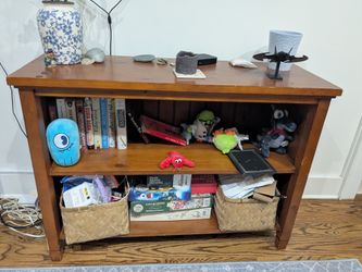 Sturdy wooden bookshelf
