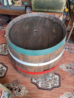 1/2 Wine Barrel floor or wall display 1/8 Wine barell