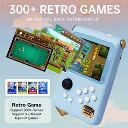 Rich Collection Licensed Classic Games Handheld Console & Power Bank - 3.2" Large Screen Retro Gaming Device With 5000mAh Battery | Perfect Birthday &