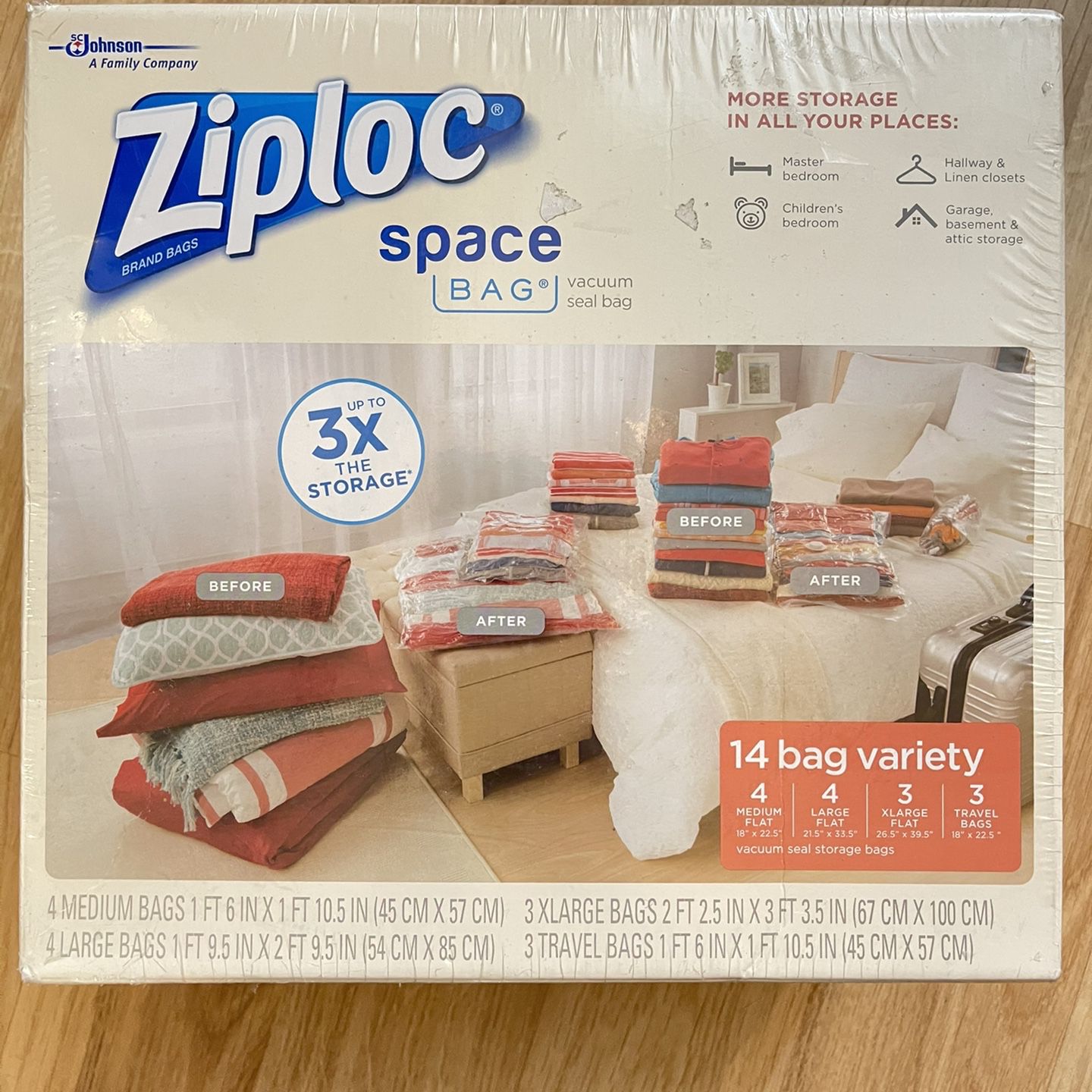 Ziploc Space Bag Vacuum Seal Bag - 14 Bag Variety