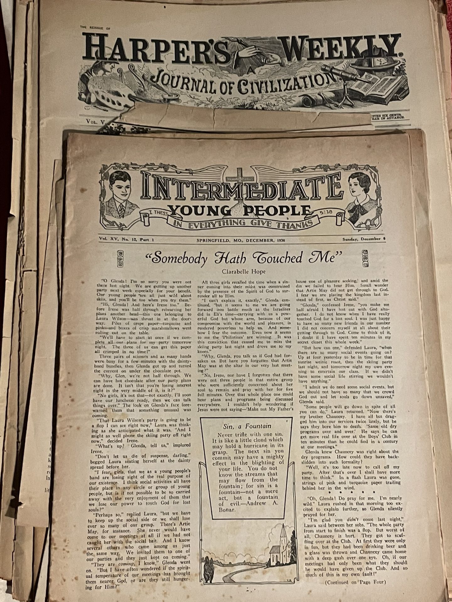 LOT OF 60 + VINTAGE NEWSPAPERS HISTORICAL CHRISTIAN EARLY 1900'S CIVIL WAR