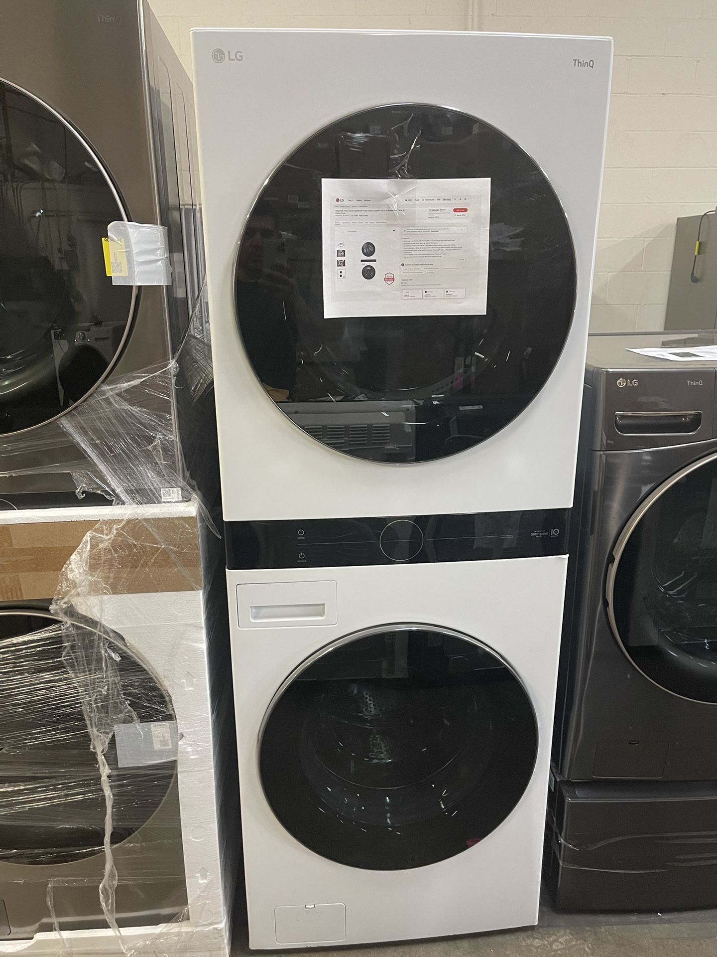 Thin Q Electric Stack Washer And Dryer 