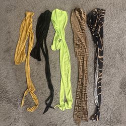 Durag Lot Of 6 - Fendi And Versace Designs 