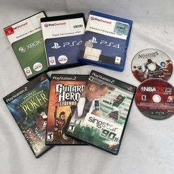 Assorted PS2, PS4, And Xbox Games