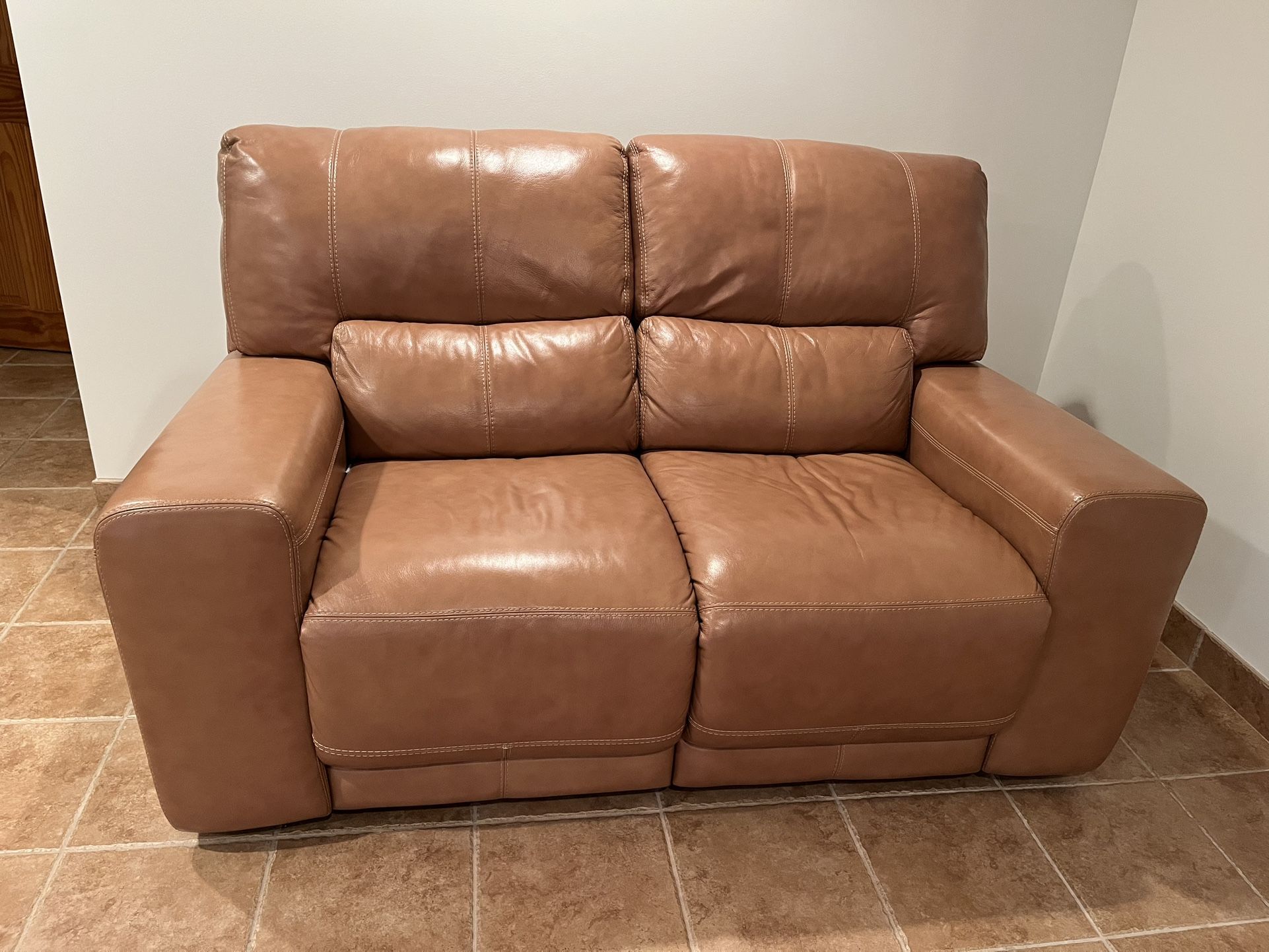 Small Leather Couch 