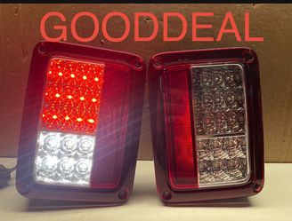 2007-2018 JEEP WRANGLER RED LED TAILLIGHTS tail light lamp