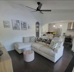 Ivory sectional left facing