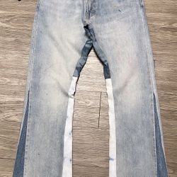 Size 30 Levi’s Ksubi Gallery Dept Style Flared Jeans Stacked Jeans Awful Lot Of Cough Syrup Prps Purple Jeans 