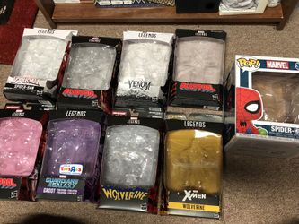 Empty marvel legends and funkopop box lot must take all
