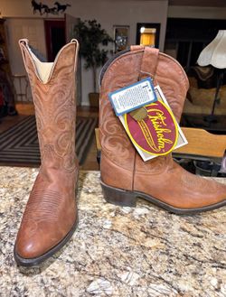 New J Chisholm Size 11D Handcrafted Cowboy Boots