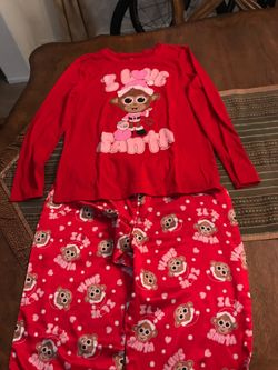 Justice Girls Pajama Set (Christmas) Size 16/18 - $12
