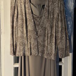 Lovely Mother Of The Bride Long Dress With Coordinating Jacket