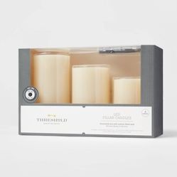 Threshold 3pk Flameless Candles