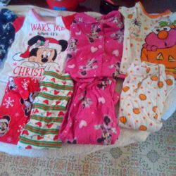 Baby Girl Pajamas Size 2T