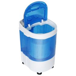 ZENY™ Mini Washer 5.7 lbs Capacity Portable Single Tub Compact Washing Machine with Spin Cycle Basket and Drain Hose,RVs 110V