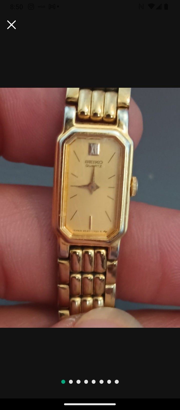 Seiko Vintage Women's Watch 2E20-6389 Gold Watch