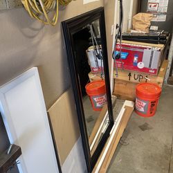 Black Frame Large Mirror