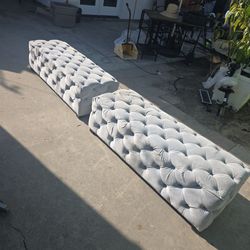 Tufted Ottoman/Bench Set