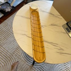 Wood bread, slicer serving board
