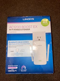 Linksys wi-fi range extender need your wi-fi to reach farther and eliminates dead zones in your home