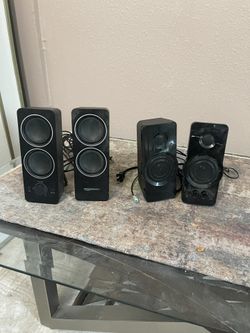 I am selling these 2 pairs of computer speakers.  $20each