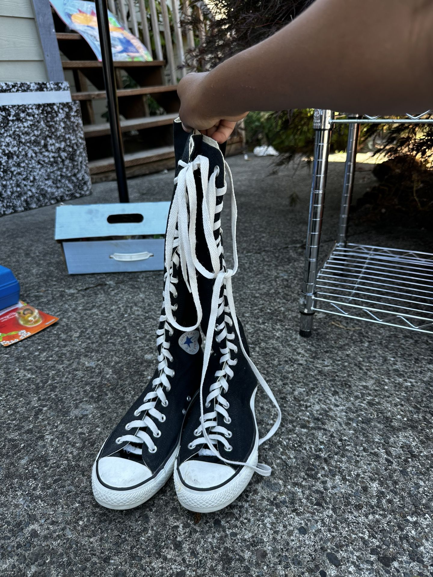 Knee high Converse