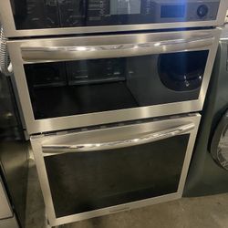 FRIGIDAIRE GALLERY 27” MICROWAVE WALL OVEN COMBO BUILT IN WORKS LIKE NEW with WARRANTY 