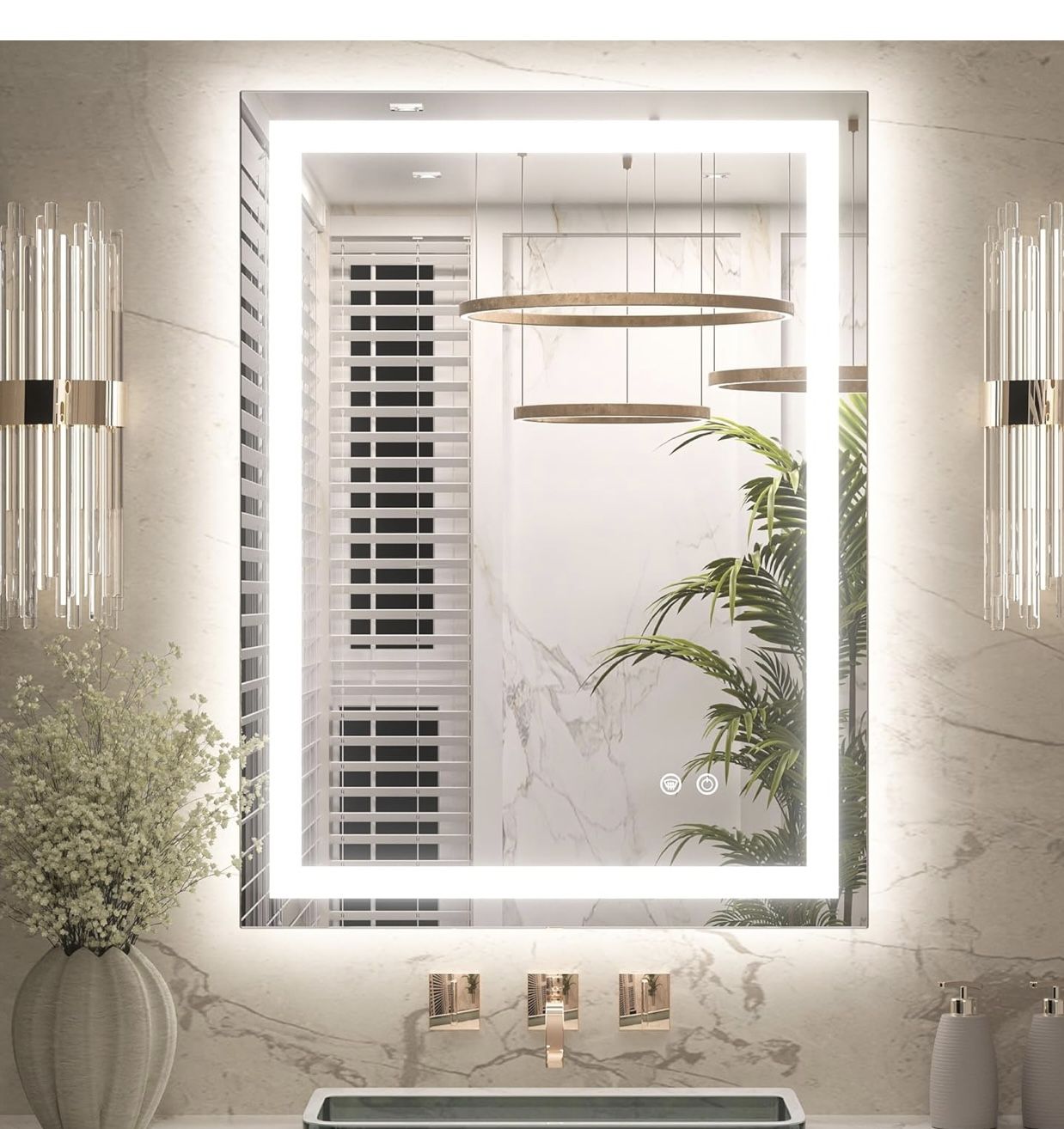24X32 LED Bathroom Mirror with Lights,