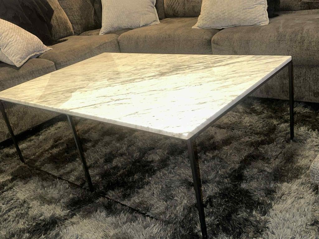 Stunning White Marble Coffee Table