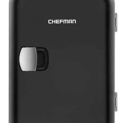Chefman Mini Portable Personal Fridge  4 Liter Capacity  Black