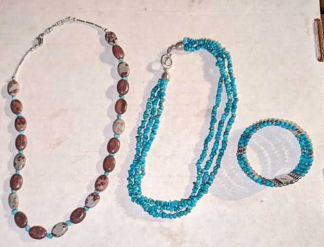 Silver Turquoise Jewelry Lot 